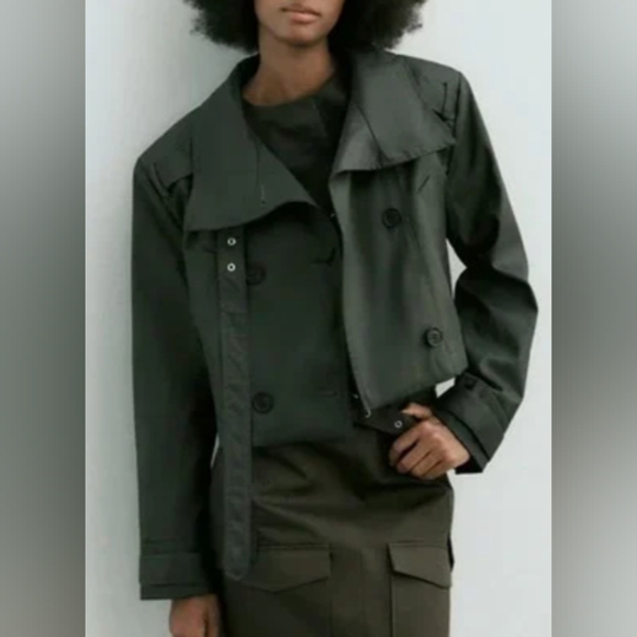 ZARA Women's Olive Jacket - Picture 1 of 3